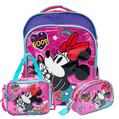 SET MOCHILA MINNIE PINK - 1