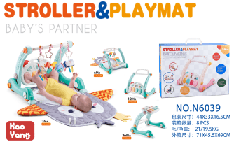 ANDADOR Y GIMNASIO MULTIFUNCIONAL BEBE CELESTE