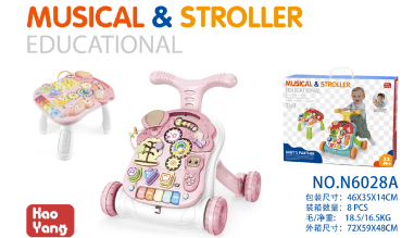 ANDADOR MULTIFUNCIONAL 2 EN 1 ROSA