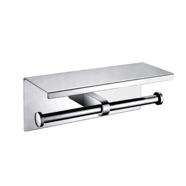 PORTA PAPAEL LIGHT LINE MODERNO ACERO HIGIENICO DOBLE