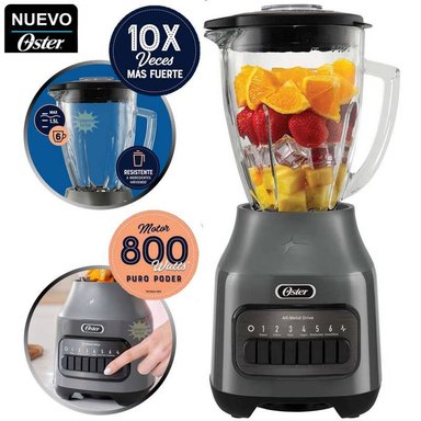 LICUADORA 1.5L OSTER CON 6 VELOCIDADES BLSTPEG GPB GRIS