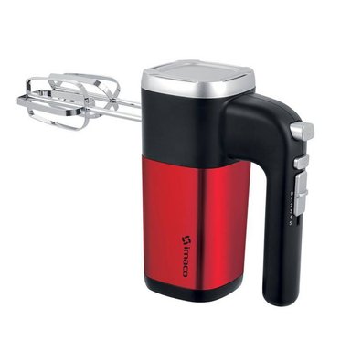BATIDORA DE MANO 400 W CON 5 VELOCIDADES IMACO HM400R ROJO.