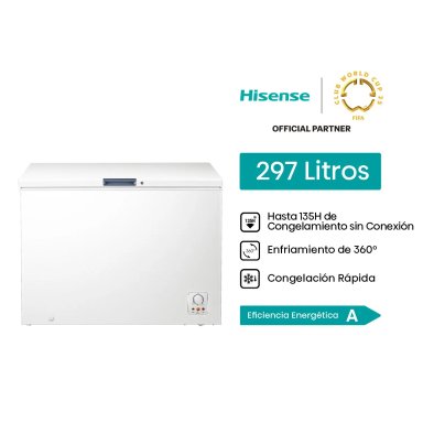 CONGELADORA 297L HISENSE FT1N297NEWB