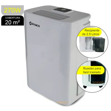 DESHUMEDECEDOR MECÁNICO IMACO 10L 20M2 DHM1002