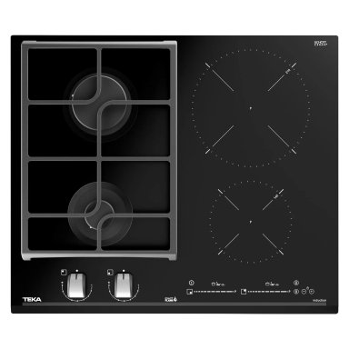 COCINA MIXTA EMPOTRABLE TEKA DE INDUCCIÓN 4 QUEMADORES HYBRID JZC 64322 ABB BK NEGRO
