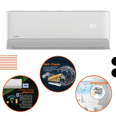AIRE ACONDICIONADO SPLIT KHÖNE INVERTER 12,000 BTU/H SPLIT - 2