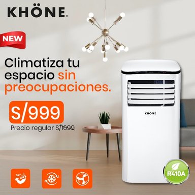 AIRE ACONDICIONADO PORTÁTIL KHÖNE FRÍO 12000 BTU/H