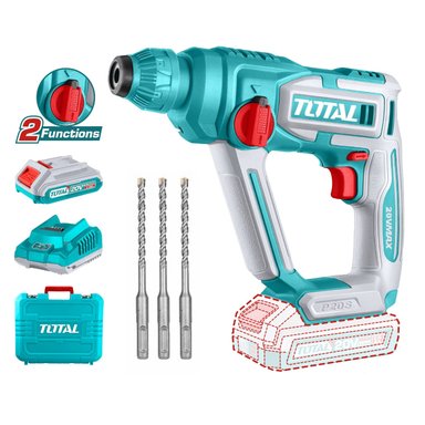 ROTOMARTILLO TOTAL TRHLI201681 SDS PLUS 1.5 JOULES 20V INCLUYE BATERIA Y CARGADOR