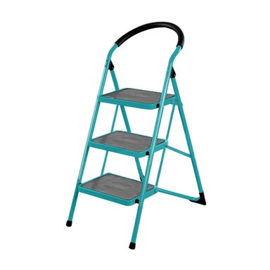 ESCALERA THLAD09031 TUBULAR ACERO SOPORTA 150KG TOTAL 3 PASOS