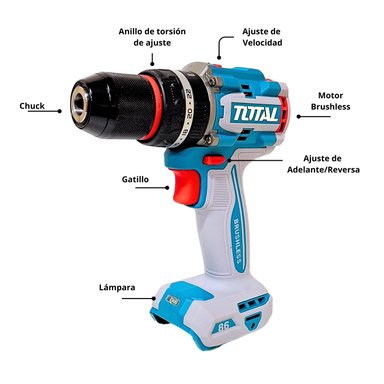 TALADRO PERCUTOR 86NM INDUSTRIAL TOTAL - 3