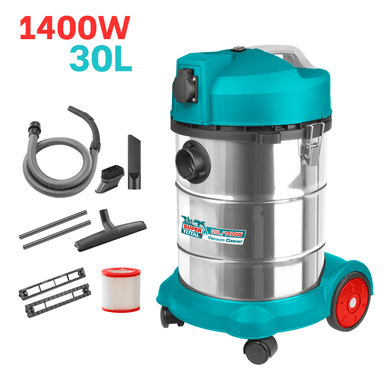 ASPIRADORA 30 LITROS 1400W INDUSTRIAL TOTAL