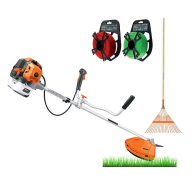 COMBO DESBROZADORA MOTOGUADAÑA 2HP + ESCOBA Y HILOS TRUPER