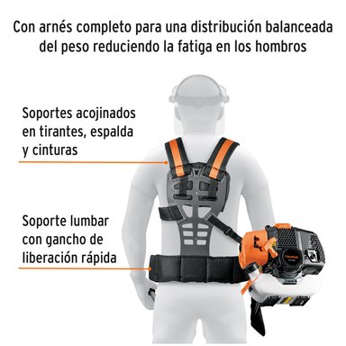 COMBO DESBROZADORA MOTOGUADAÑA 2HP + ESCOBA Y HILOS TRUPER - 6