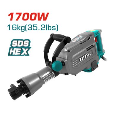MARTILLO DEMOLEDOR 1700W 45 JOULES SDS HEX INDUSTRIAL TOTAL - 3