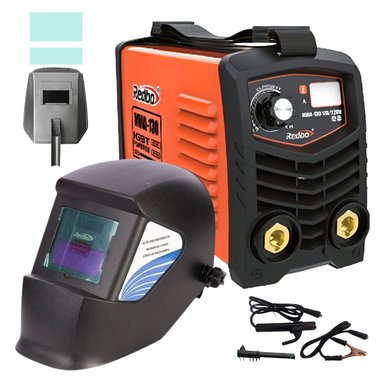 SOLDADORA INVERSORA 130A + MASCARA FOTOSENSIBLE REDBO
