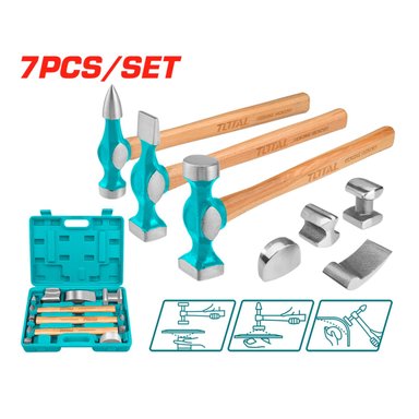 JUEGO DE MARTILLOS PARA PLANCHAR 7 PIEZAS TOTAL - 4