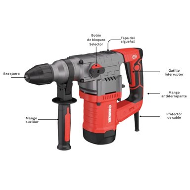 ROTOMARTILLO SDS PLUS 1500W RANKOR - 2