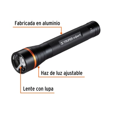 LINTERNA DE ALUMINIO LED CREE 850 LM CON 3 PILAS D TRUPER - 2