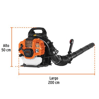SOPLADORA CON MOTOR DE 53CC A GASOLINA TIPO MOCHILA TRUPER - 3