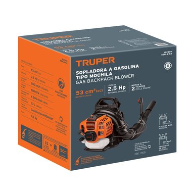 SOPLADORA CON MOTOR DE 53CC A GASOLINA TIPO MOCHILA TRUPER - 5