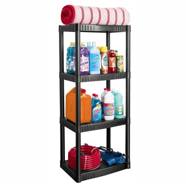 ESTANTE PLÁSTICO DE 4 NIVELES SOPORTA 108 KG PRETUL