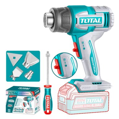 PISTOLA DE CALOR SOLO CABEZAL 300°-550° 20V TOTAL