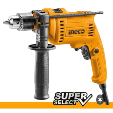 TALADRO PERCUTOR INGCO 680W + BROCAS MADERA, CONCRETO, METAL TRUPER - 2