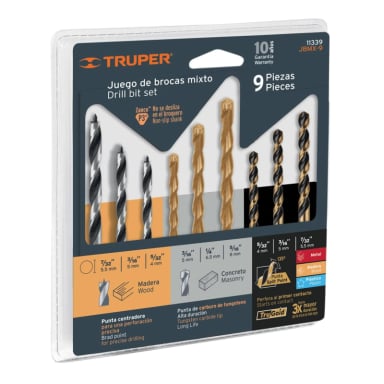 TALADRO PERCUTOR INGCO 680W + BROCAS MADERA, CONCRETO, METAL TRUPER - 4