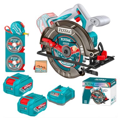 SIERRA CIRCULAR 7 1/4' 185MM + 1 BATERIA Y CARGADOR 42V TOTAL