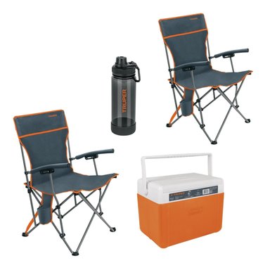 COMBO 2 SILLAS PLEGABLES Y 1 HIELERA TRUPER - 1