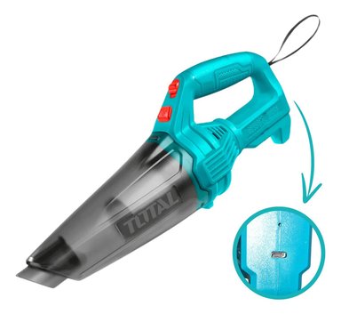 ASPIRADORA INALAMBRICA 0.5 LITROS 12V TOTAL - 2