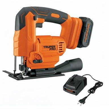 SIERRA CALADORA 20V + 1 BATERIA 4AH + CARGADOR TRUPER