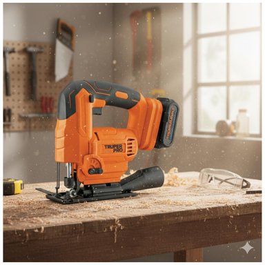 SIERRA CALADORA 20V + 1 BATERIA 4AH + CARGADOR TRUPER - 2