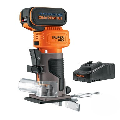 RUTEADORA DE PALMA + 1 BATERIA 4AH + CARGADOR TRUPER