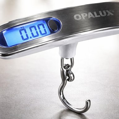 BALANZA DIGITAL PARA EQUIPAJE SOPORTAR 50KG OPALUX - 2