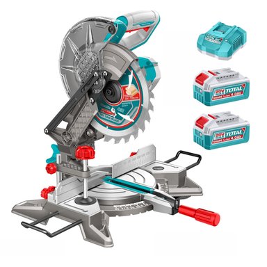 SIERRA INGLETEADORA 8' 20V + 2BAT 4AH + CARGADOR TOTAL