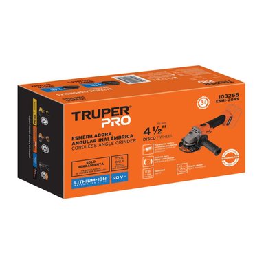 AMOLADORA 4 1/2 20V (SOLO CABEZAL) TRUPER - 6