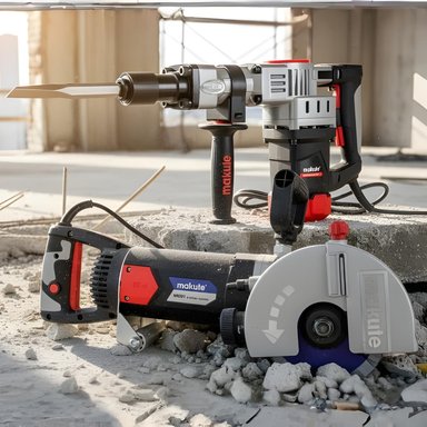 RANURADORA DE CONCRETO 2400W + MARTILLO DEMOLEDOR 1900W MAKUTE - 2