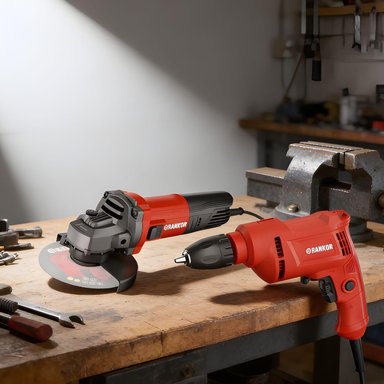 AMOLADORA 800W + TALADRO 450W RANKOR - 2