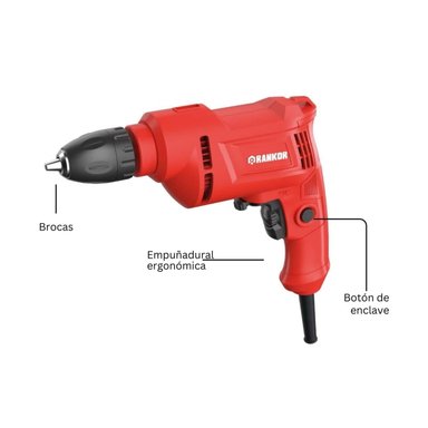 AMOLADORA 800W + TALADRO 450W RANKOR - 8