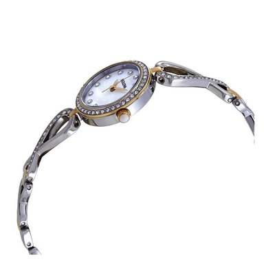 RELOJ BULOVA MUJER ANÁLOGO CRYSTAL DAMA CRISTAL SWAROVSKI DORADO COLLAR INCLUIDO - 3