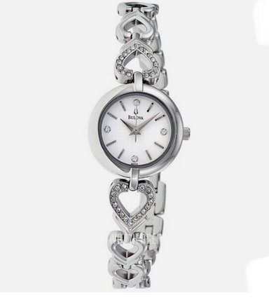 RELOJ BULOVA MUJER ANÁLOGO CRYSTAL SET COLLAR INCLUIDO