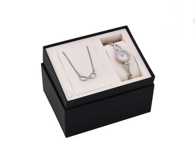 RELOJ BULOVA MUJER ANÁLOGO CRYSTAL SET CON COLLAR ORO ROSA - 3
