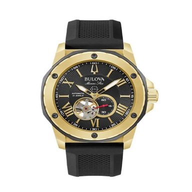 RELOJ BULOVA MARINE STAR AUTOMATICO NEGRO - 1