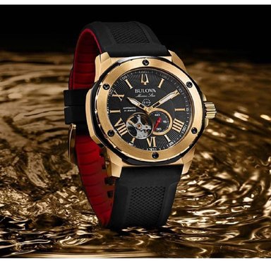 RELOJ BULOVA MARINE STAR AUTOMATICO NEGRO - 4