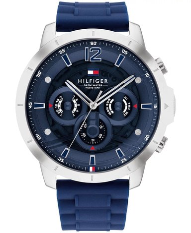 RELOJ TOMMY HILFIGER LUCA CORREA AZUL SILICONA
