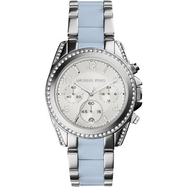 RELOJ MICHAEL KORS BLAIR CORREA CELESTE ACERO INOXIDABLE Y CERAMICA