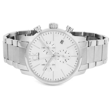 RELOJ CALVIN KLEIN ACERO CRONOGRAFO FONDO BLANCO - 2