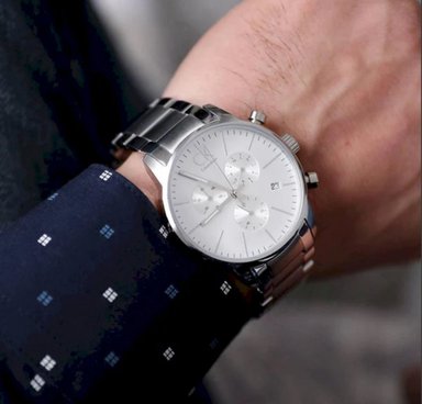 RELOJ CALVIN KLEIN ACERO CRONOGRAFO FONDO BLANCO - 7