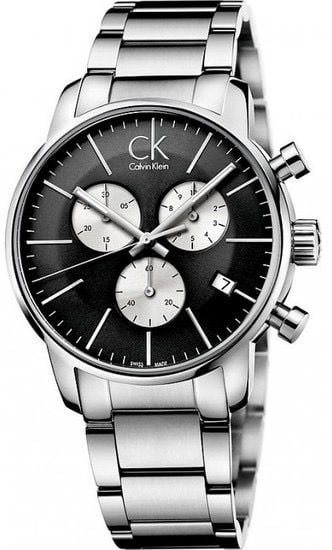 RELOJ CALVIN KLEIN ACERO CRONOGRAFO FONDO NEGRO